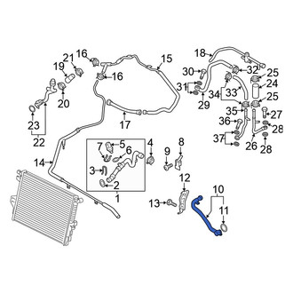 Volkswagen OE - Engine Coolant Crossover Pipe