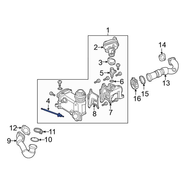 Exhaust Gas Recirculation (EGR) Valve Temperature Sensor