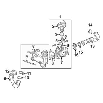 Volkswagen OE - Cooling - Hoses & Lines (Exhaust Cooler)