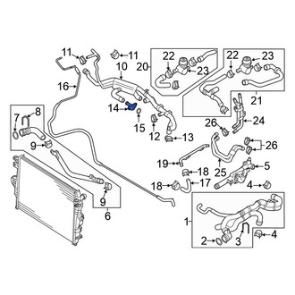 Volkswagen OEM Engine Cooling Parts Radiators, Fans, Pumps — CARiD