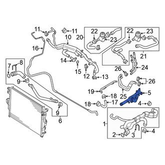 Volkswagen OE - Upper Engine Coolant Thermostat Housing