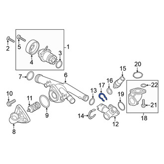 Volkswagen OE - Engine Coolant Temperature Sensor C-Clip
