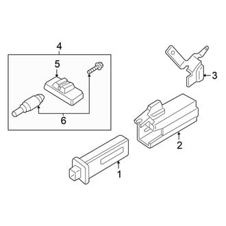 Volkswagen OE - Tire Pressure Monitoring System (TPMS) Sensor