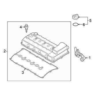Volkswagen OE - Engine / Transaxle - Valve & Timing Covers (V6 Executive / V6 Lux / V6 Sport)