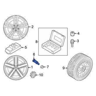 Volkswagen OE - Tire Pressure Monitoring System (TPMS) Sensor Service Kit