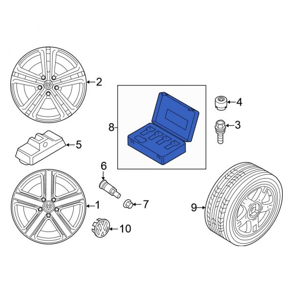 Wheel Lock Set