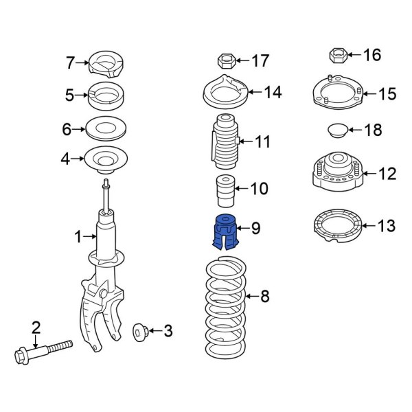 Suspension Coil Spring Cap