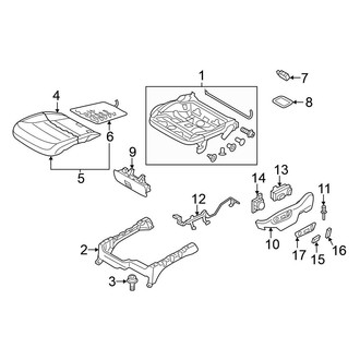 Volkswagen OE - Seats & Tracks - Front Seat Components (Seat Cushion), (Diesel / Gas)