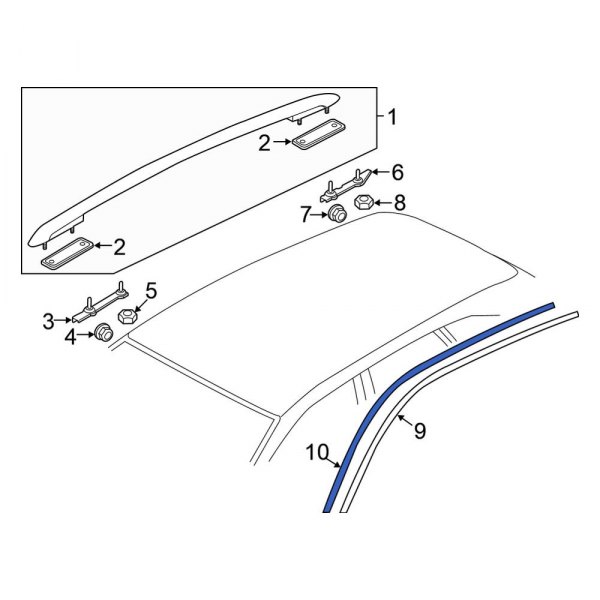 Roof Drip Molding Bracket