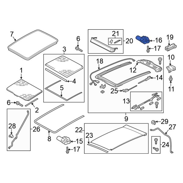 Sunroof Motor