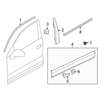 Volkswagen OE - Door Molding Grommet