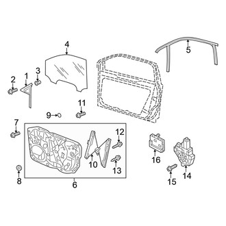 Volkswagen OE - Front Door - Glass & Hardware