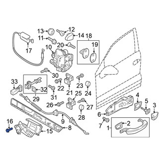 Volkswagen OE - Exterior Door Handle Base Bolt
