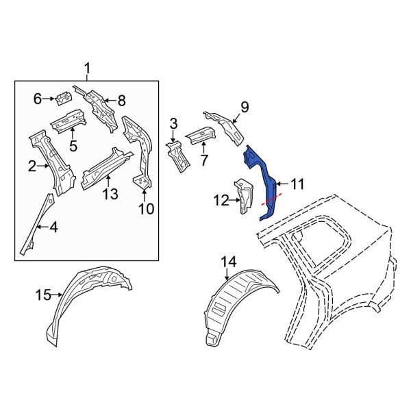 Body D-Pillar Reinforcement