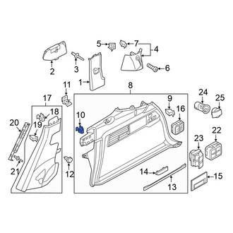 Volkswagen OE - Quarter Panel Trim Panel Clip
