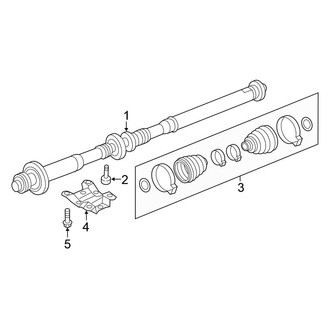 Volkswagen OE - Rear Suspension - Drive Shaft (V6 Executive / V6 Lux / V6 Sport)