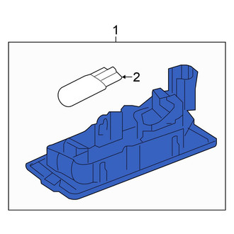 Volkswagen OE - Rear License Plate Light Assembly
