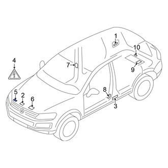 Volkswagen OE - Caution Label