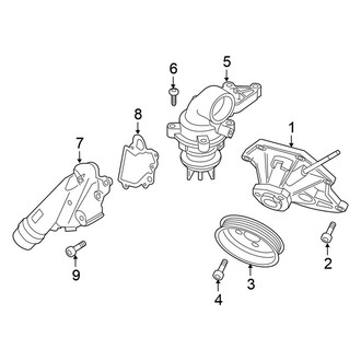 Volkswagen OE - Cooling - Water Pump (Hybrid)