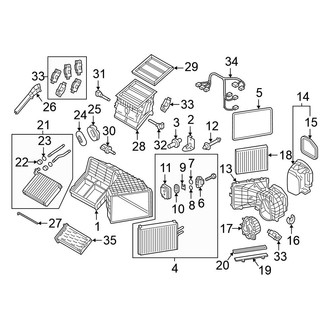 Volkswagen OE - Air Conditioner & Heater - Evaporator & Heater Components (FULL HYBRID EV-GAS (FHEV))