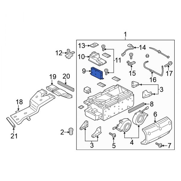 Volkswagen OE 7P0915182E Hybrid Starter Generator Control Module
