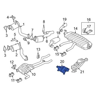 Volkswagen Touareg OEM Exhaust Parts | Systems, Tips, Pipes — CARiD.com