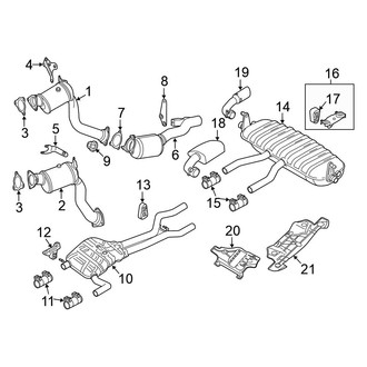 Volkswagen OE - Exhaust System - Exhaust Components (Hybrid)