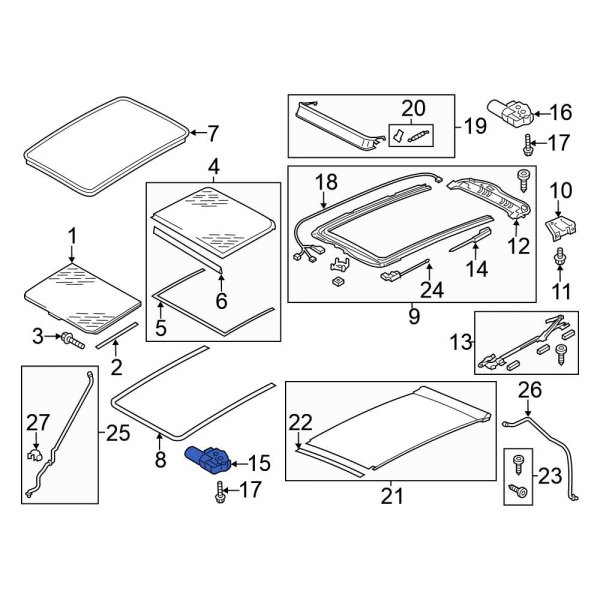 Sunroof Motor