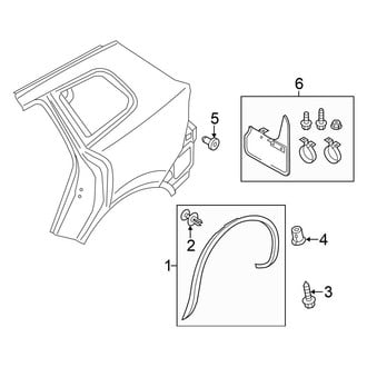 Volkswagen OE - Quarter Panel - Exterior Trim (FULL HYBRID EV-GAS (FHEV))