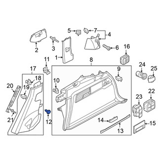 Volkswagen OE - Liftgate Trim Panel Clip