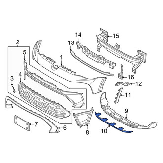 Volkswagen OE - Front Upper Bumper Trim