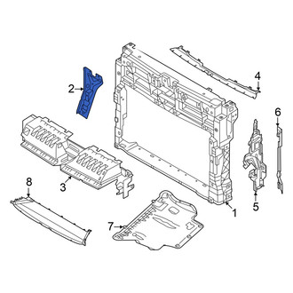 Volkswagen OE - Front Hood Latch Support