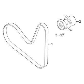 Volkswagen OE - Cooling - Belts & Pulleys (S / SE / SEL)