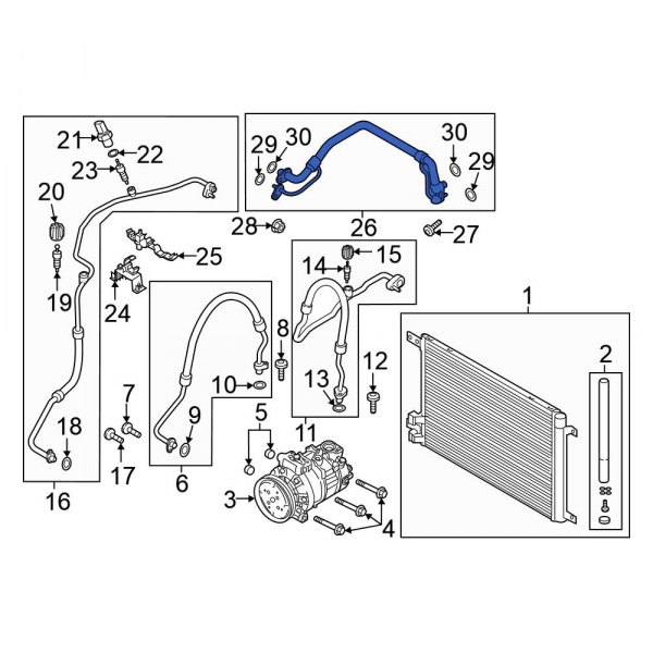 A/C Refrigerant Suction Hose