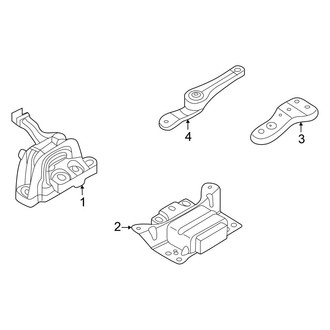 Volkswagen OE - Engine / Transaxle - Engine & Transmission Mounting