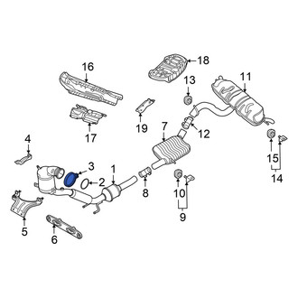 Volkswagen OE - Catalytic Converter Clamp