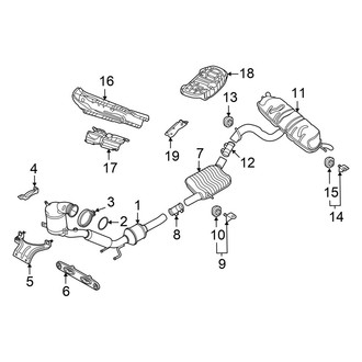 Volkswagen OE - Exhaust System - Exhaust Components (AWD)