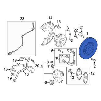 Volkswagen OE - Front Disc Brake Rotor