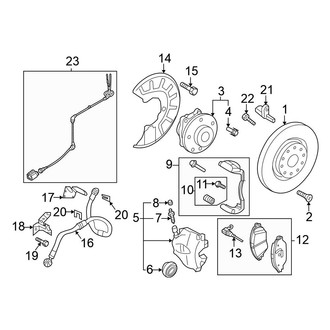 Volkswagen OE - Front Suspension - Brake Components