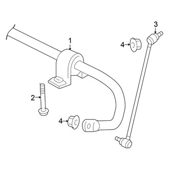 Volkswagen OE - Front Suspension - Stabilizer Bar & Components (S / SE / SEL AWD)