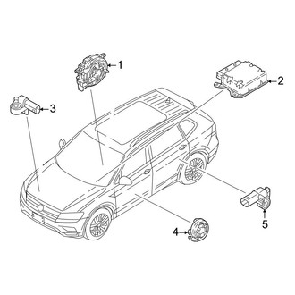 Volkswagen OE - Restraint Systems - Air Bag Components (Modules and Sensors)