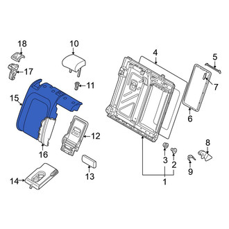 Volkswagen OE - Rear Right Seat Back Cushion Cover