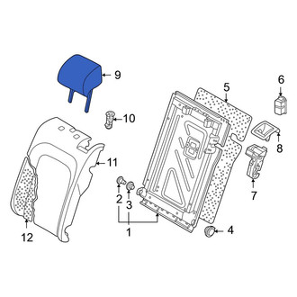 Volkswagen OE - Rear Left Headrest