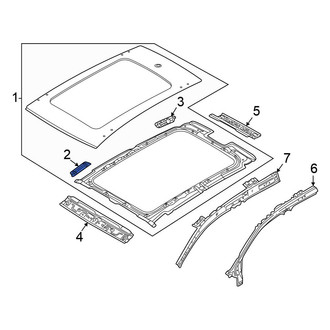 Volkswagen OE - Front Left Roof Panel Bracket