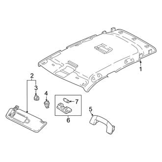 Volkswagen OE - Roof - Interior Trim (W/O Sunroof), (S / SE / SEL)