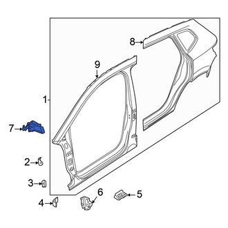 Volkswagen OE - Left Uniside Bracket
