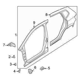 Volkswagen OE - Pillars, Rocker & Floor - Aperture Panel