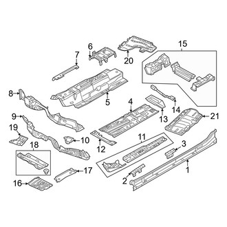 Volkswagen OE - Pillars, Rocker & Floor - Floor & Rails