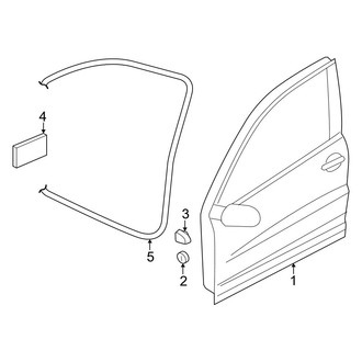 Volkswagen OE - Front Door - Door & Components