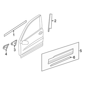Volkswagen OE - Front Door - Exterior Trim